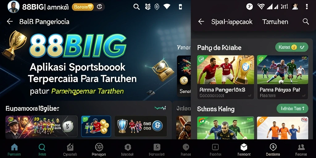 Tampilan gameplay menarik dan interaktif di aplikasi Sportsbook 88BIG.