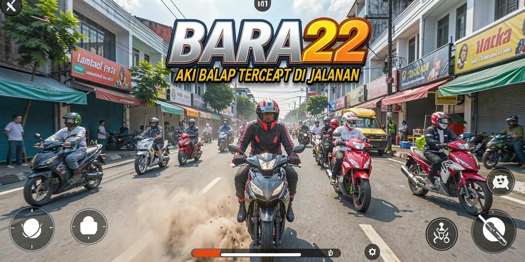 Screenshot gameplay balapan mobil yang mendebarkan.