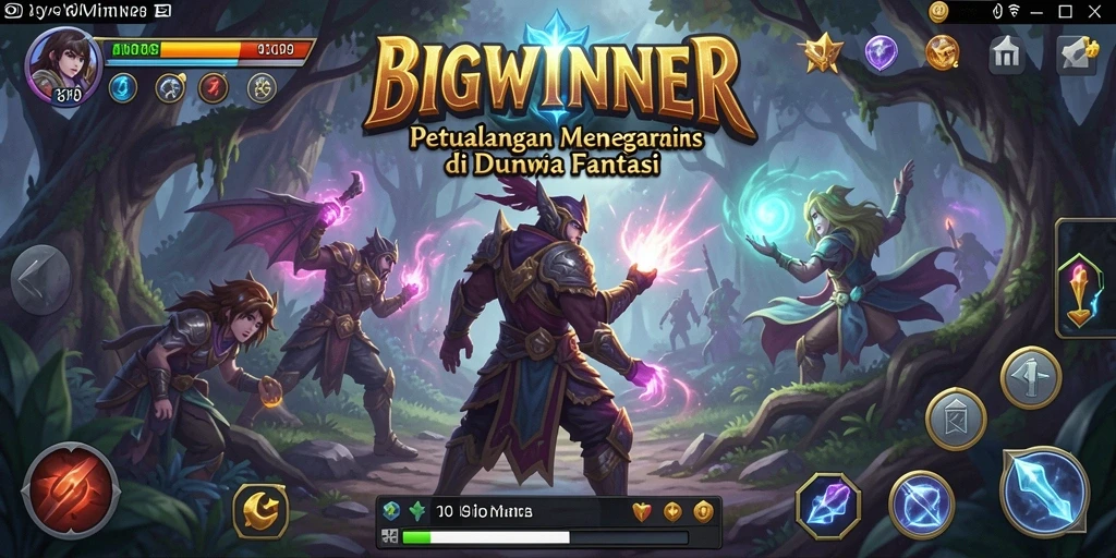 Screenshot utama menampilkan gameplay petualangan BIGWINNER yang seru.