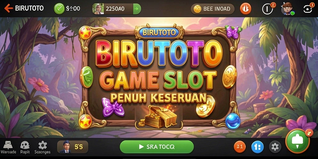 Screenshot BIRUTOTO menunjukkan gameplay menarik dan grafis menawan.