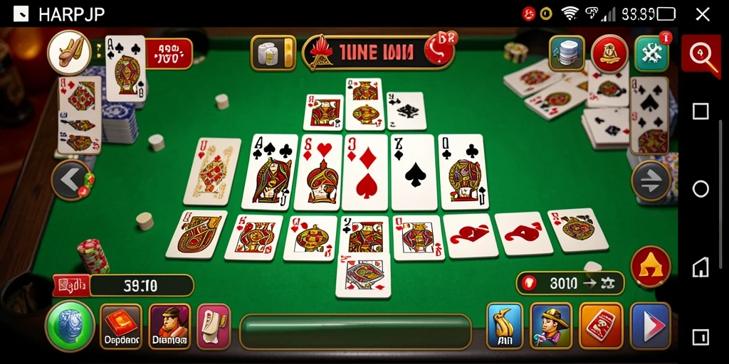 Tampilan menarik dari gameplay Domino di HARAPJP.