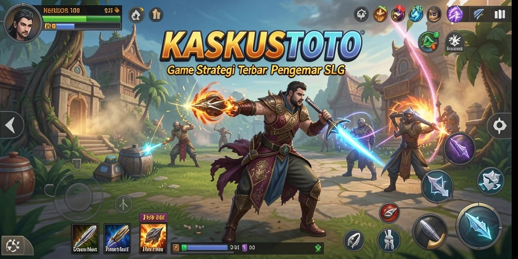 Tampilan gameplay KASKUSTOTO dengan aksi strategis yang mendebarkan.