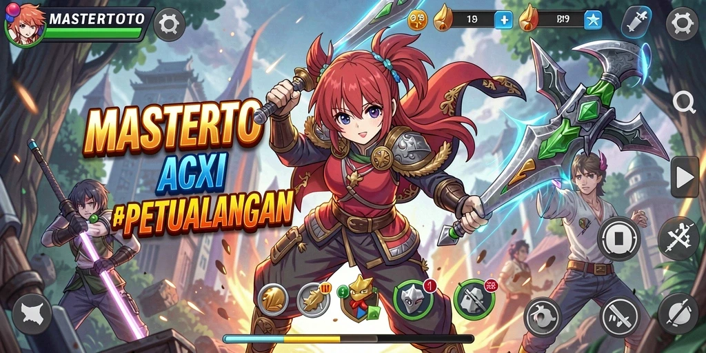 Tangkapan layar menampilkan aksi seru dalam gameplay Anime.