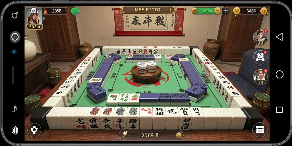 Tampilan gameplay Mahjong menarik di MESIRTOTO.