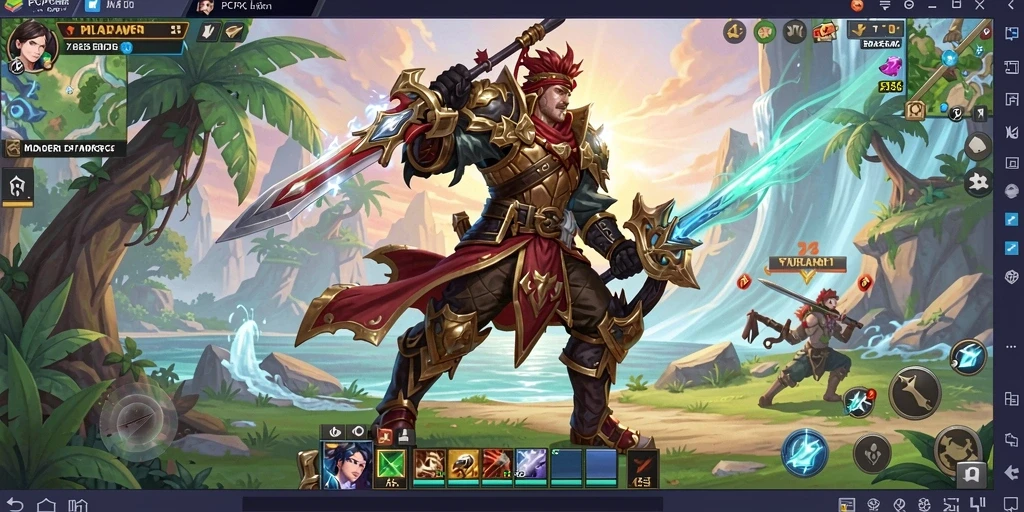 Tangkapan layar utama PCPC7 menampilkan gameplay seru dalam dunia MMORPG.
