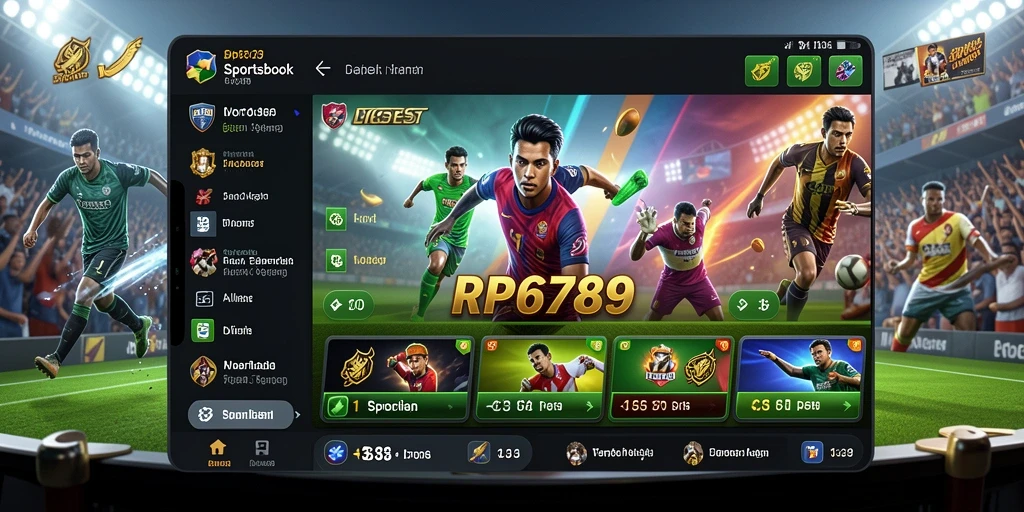 Screenshot RP6789 menampilkan antarmuka taruhan olahraga yang menarik.