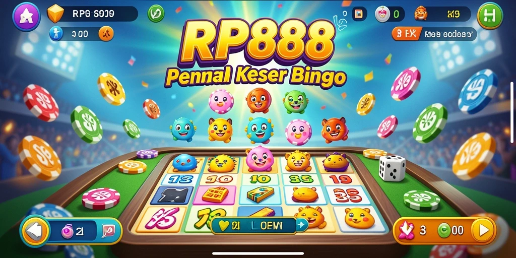 Tampilan gameplay seru dari RP888 dengan berbagai pilihan Bingo.