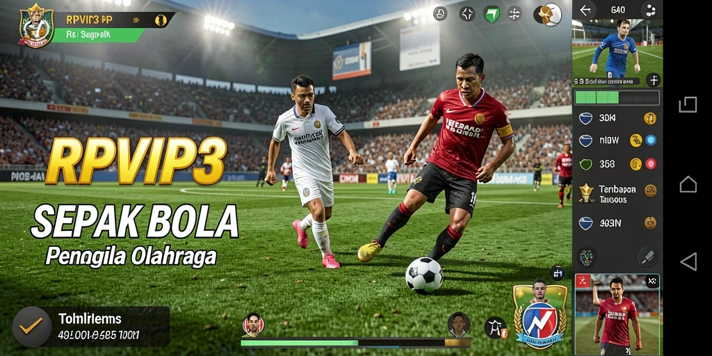 Tampilan gameplay RPVIP3 yang menegangkan saat pertandingan berlangsung.
