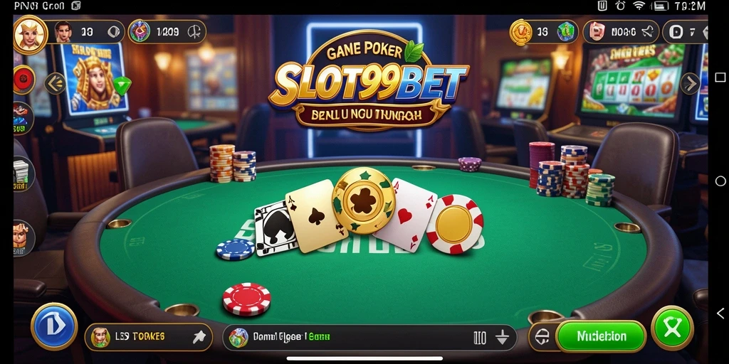 Gameplay menarik di SLOT99BET dengan suasana Poker yang menggugah semangat.