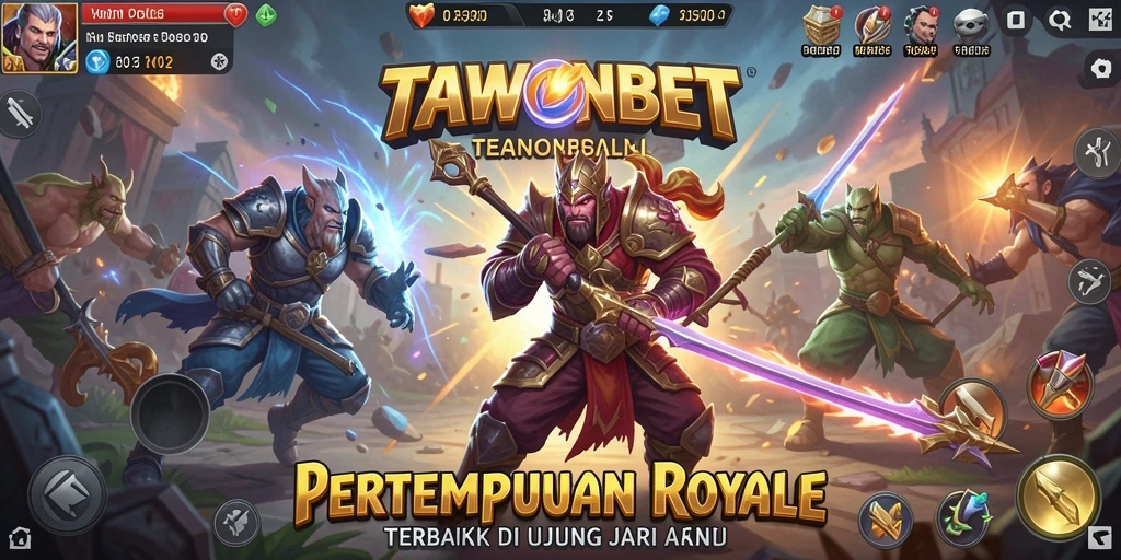 Gameplay seru TAWONBET dengan aksi Battle Royale intens.